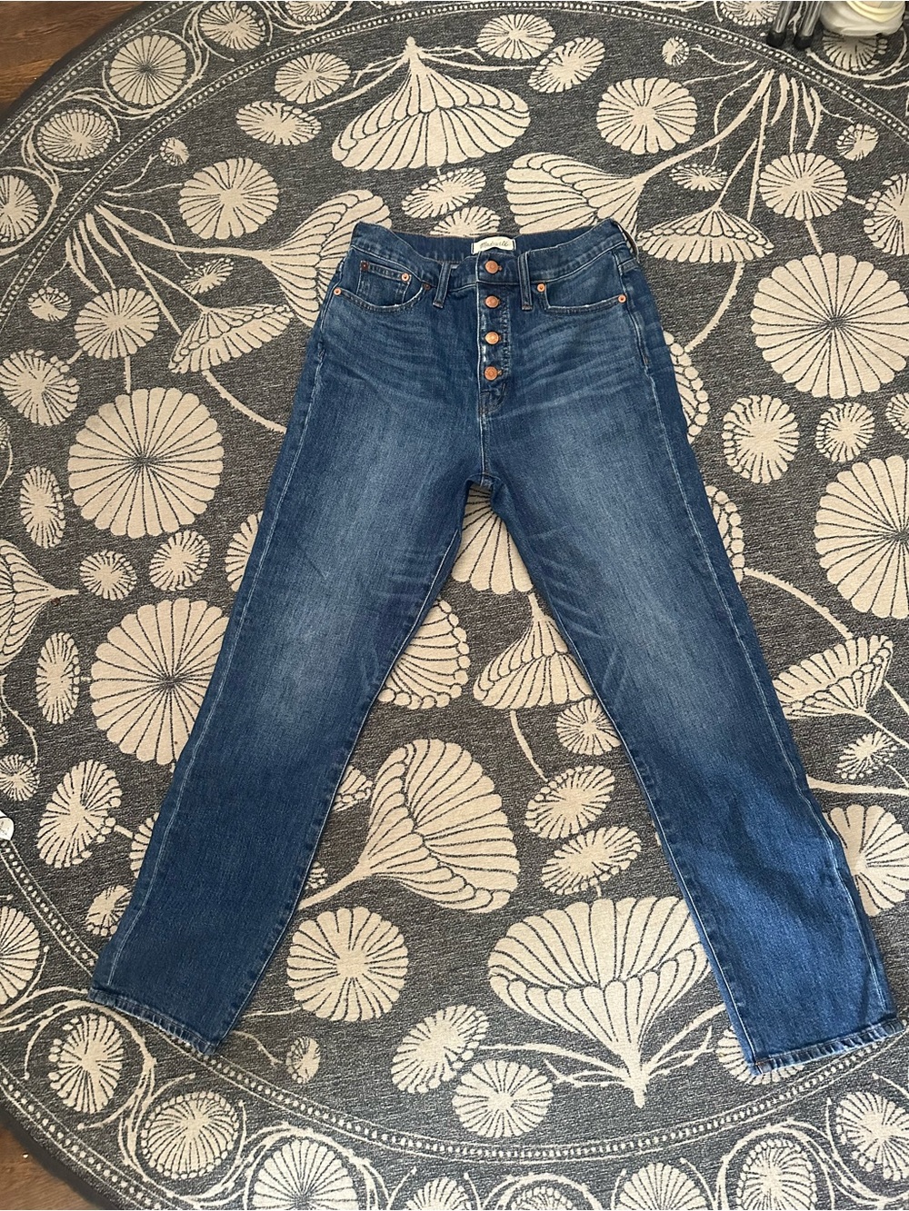Madewell High-Rise Button-Fly Jeans - Blue